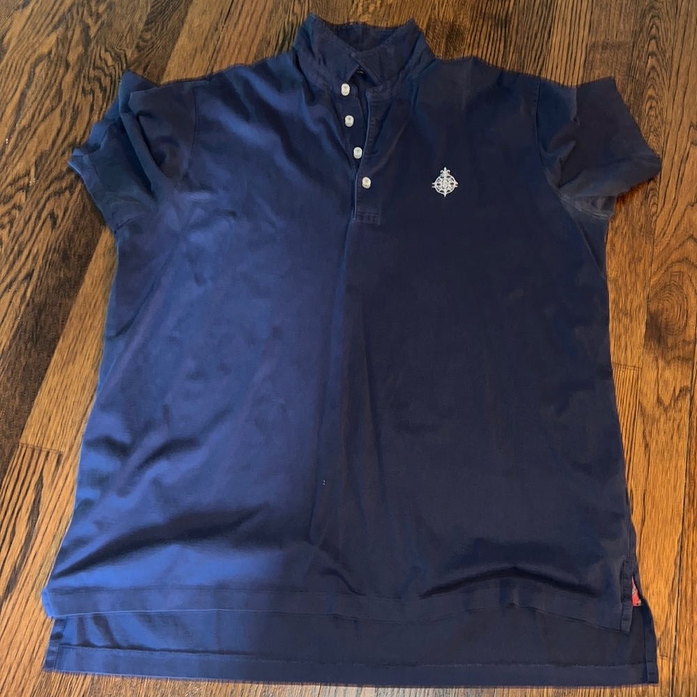 ⛳️Ralph Lauren⛳️ XL Bayonne Golf Club Navy member shirt. Worn 2x- pristine!